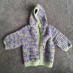 Handmade Crochet Baby Sweater